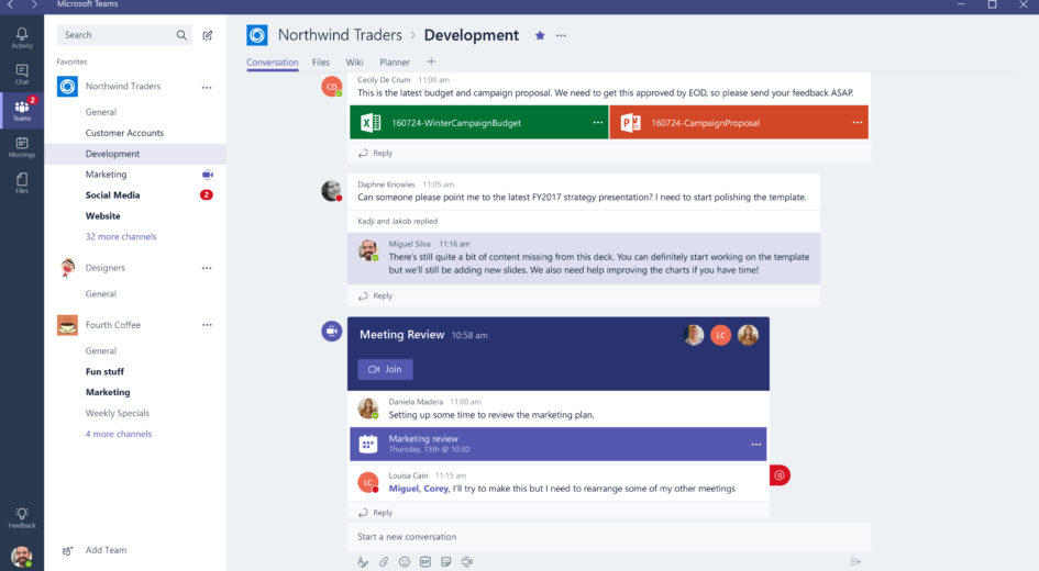 using microsoft teams