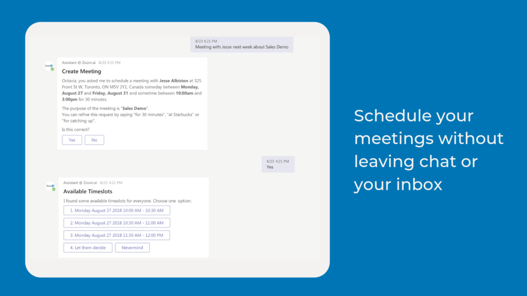 Choosing an Calendar Integration Droplr